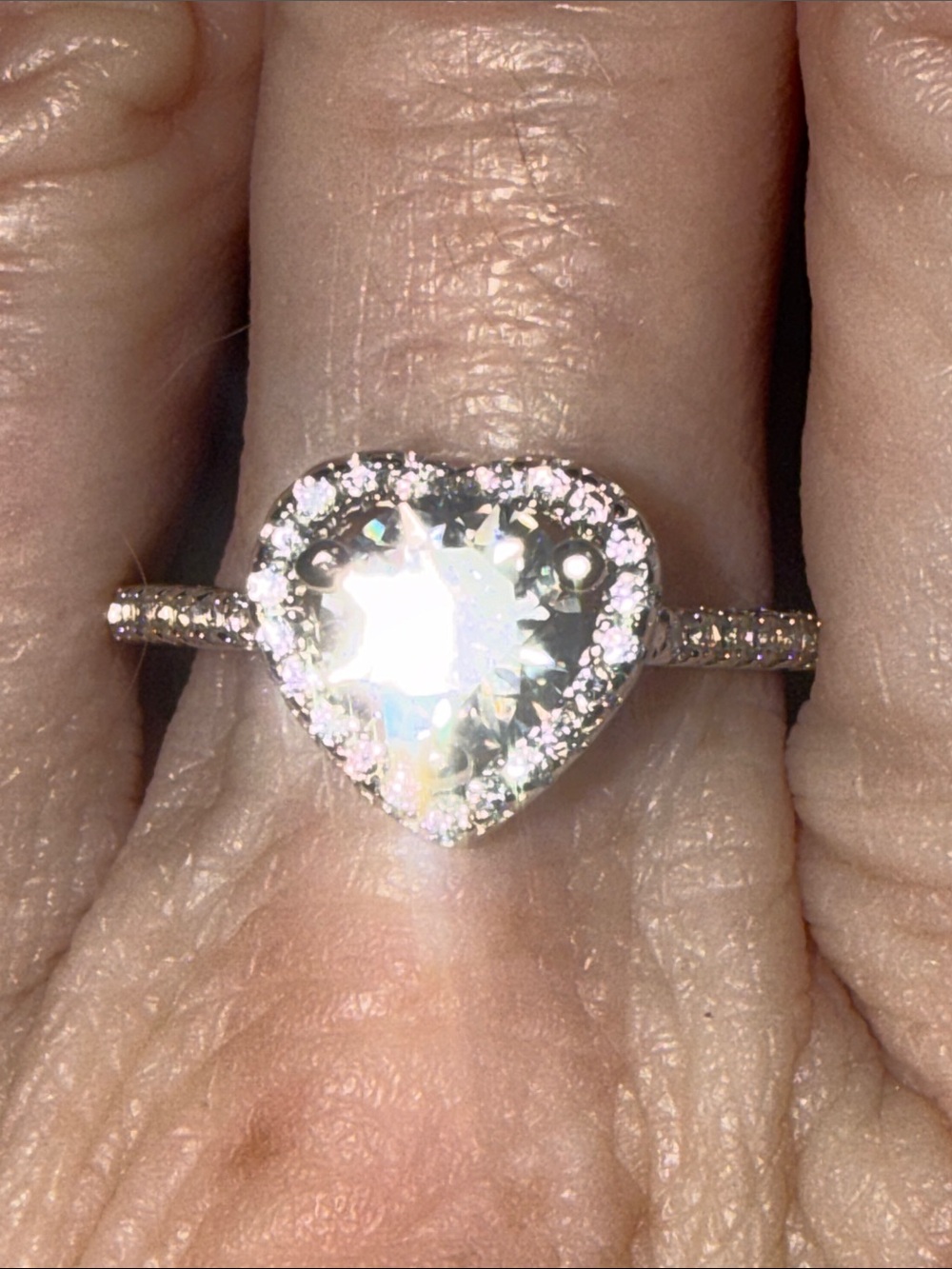 GRA CERTIFIED MOISSANITE DIAMOND 1CT 925 Sterling Silver ring NEW